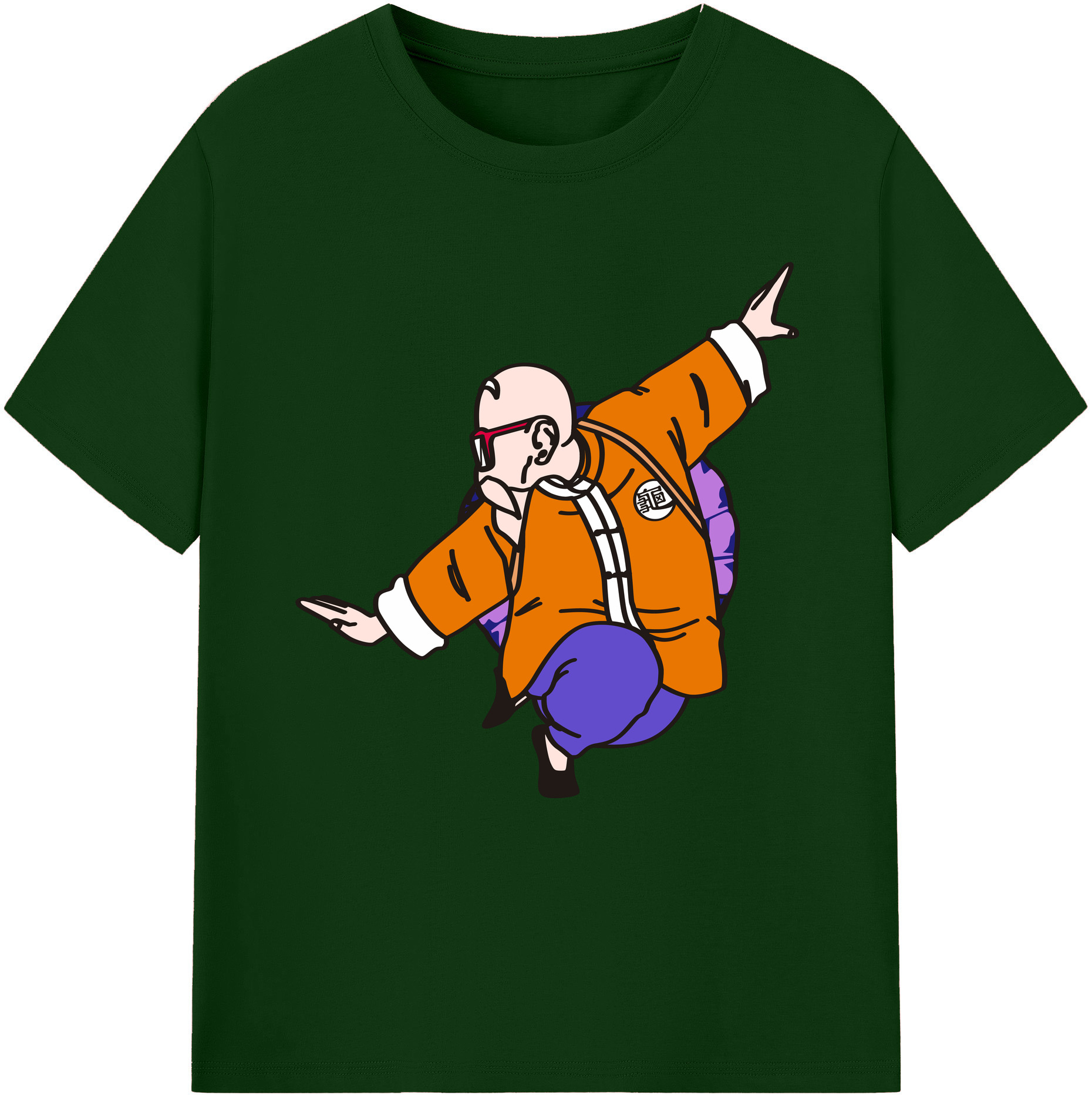 （画像用） ドラゴンボール 亀仙人（かめせんにん） DRAGON BALL Master Roshi Kame Sennin 綿100％半袖Tシャツ（フロントプリント）
